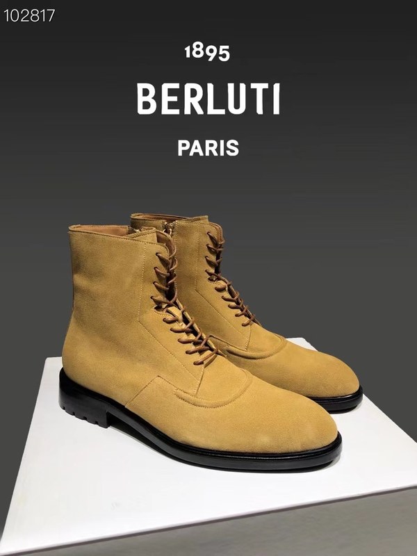 벨루티 2021 스웨이드 알티튜드 레더 부츠