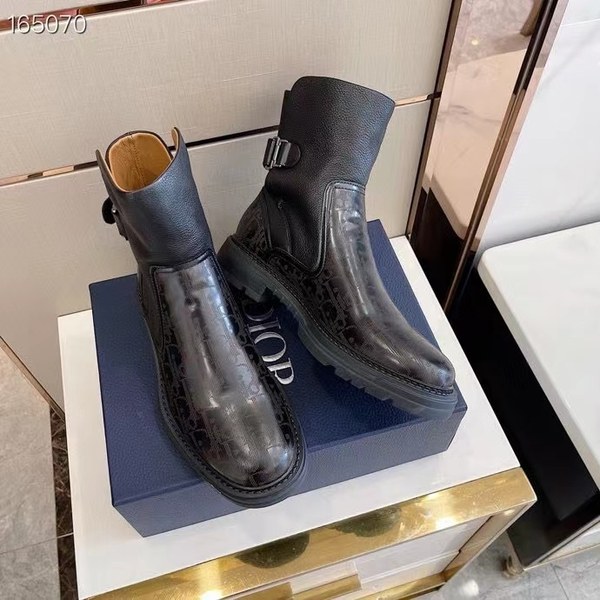 디올 2021 오블리크 레더 핀버클 부츠