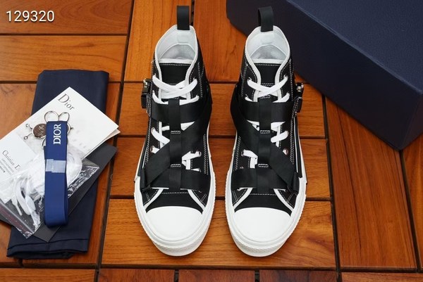 디올 2021 버클 스트랩 블랙 하이탑 스니커즈