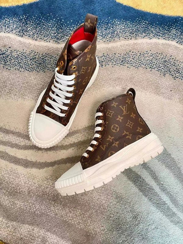 루이비통 2021 LV 스쿼드 하이탑 슈즈