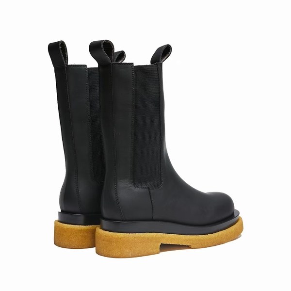 보테가베네타 2021 러그  부츠 블랙&러버 컬러