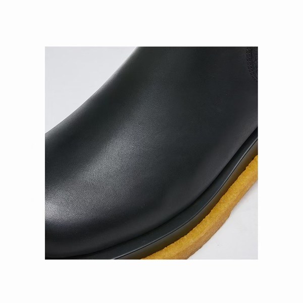 보테가베네타 2021 러그 앵클 부츠 블랙&러버 컬러