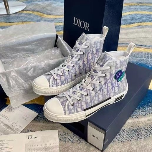 디올 2021 B23 KENNY SCHARF 오블리크 하이탑 슈즈