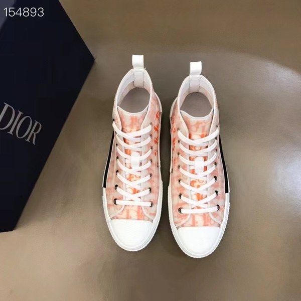 디올 2021 오렌지 오블리크 b23 하이탑 스니커즈