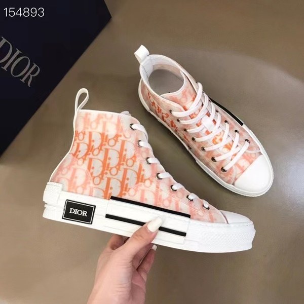 디올 2021 오렌지 오블리크 b23 하이탑 스니커즈
