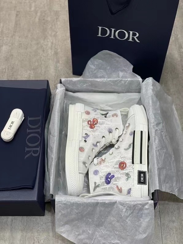 디올 2021 B23 KENNY SCHARF 하이탑 스니커즈