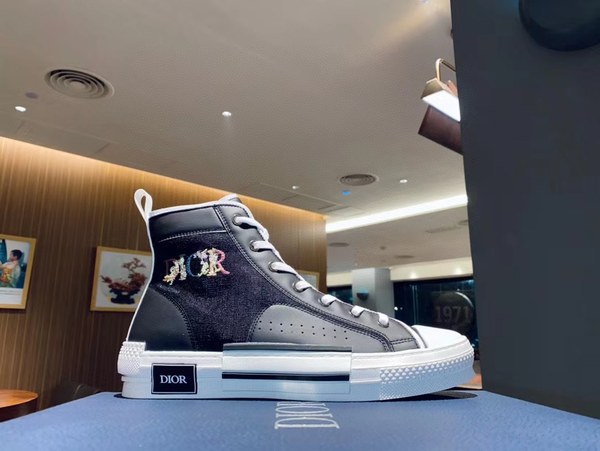 디올 2021 플라워로고 b23 하이탑 스니커즈