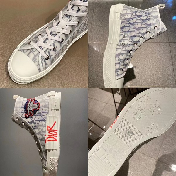 디올 2021 b23 오블리크 카우 하이탑 스니커즈