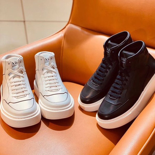 프라다 2021 오버솔 파이핑하이탑 슈즈