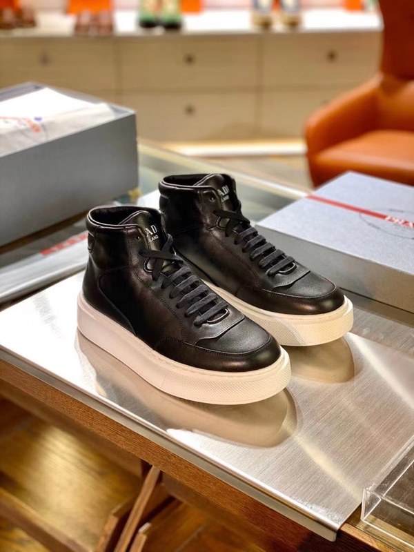 프라다 2021 오버솔 파이핑하이탑 슈즈