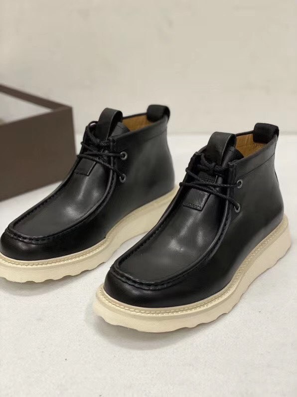 보테가베네타 2020 스트랩 레더 모카 부츠