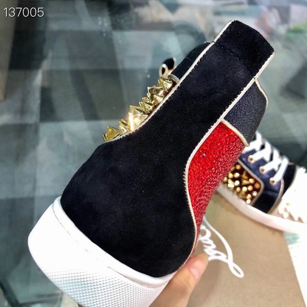 루부탱 2020 멀티컬러 루이 스파이크 하이탑 스니커즈