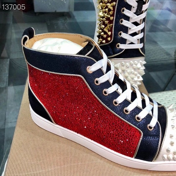 루부탱 2020 멀티컬러 루이 스파이크 하이탑 스니커즈