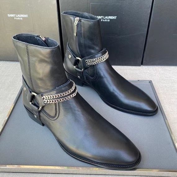 생로랑 2020 하네스 체인 부츠