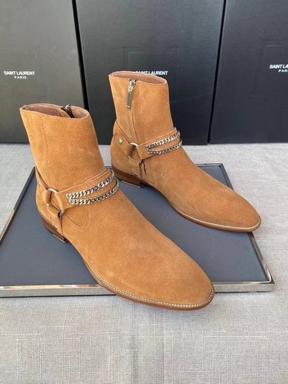 생로랑 2020 하네스 체인 부츠