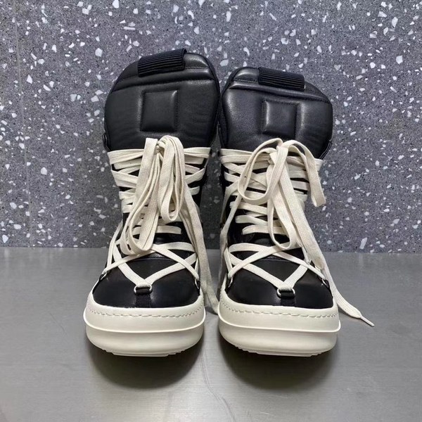 릭오웬스 2020 스트랩 모노크롬 하이탑 슈즈