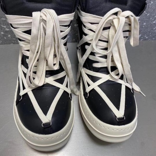 릭오웬스 2020 스트랩 모노크롬 하이탑 슈즈