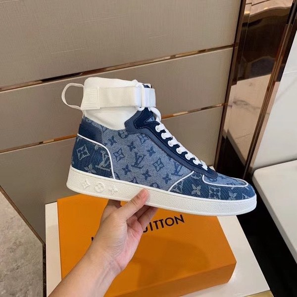 루이비통 2020 데님 모노그램 리볼리 스니커즈 하이탑