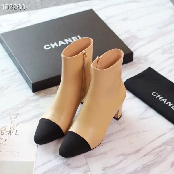 샤넬 앵글부츠 베이지 484543