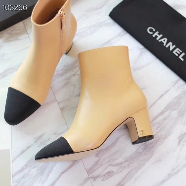 샤넬 앵글부츠 베이지 484543