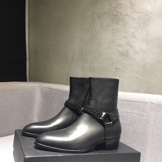 Saint Laurent 2020 Mens Leather Boots