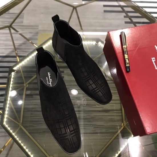 Ferragamo 2020 Mens Leather Boots