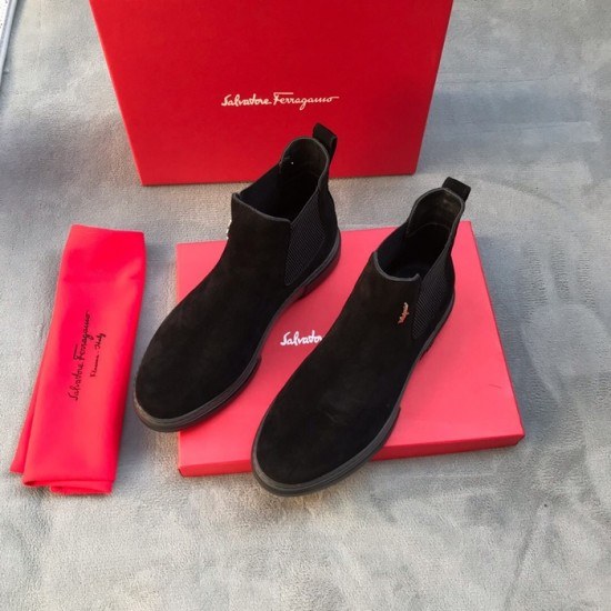 Ferragamo 2020 Mens Leather Boots