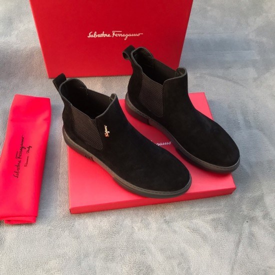 Ferragamo 2020 Mens Leather Boots