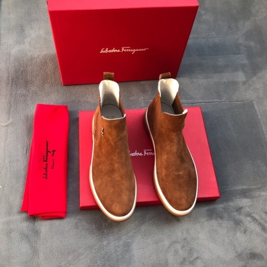 Ferragamo 2020 Mens Leather Boots