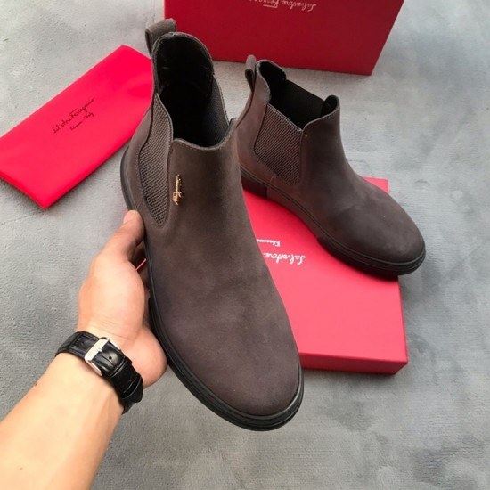Ferragamo 2020 Mens Leather Boots