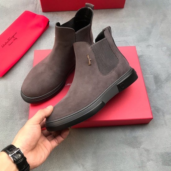Ferragamo 2020 Mens Leather Boots