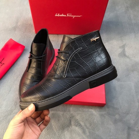 Ferragamo 2020 Mens Leather Boots