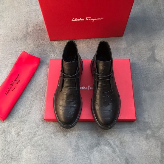 Ferragamo 2020 Mens Leather Boots