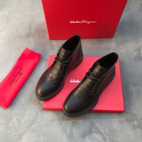 Ferragamo 2020 Mens Leather Boots