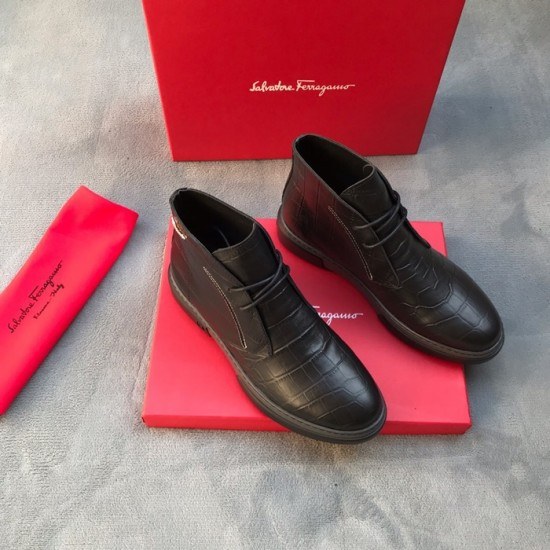 Ferragamo 2020 Mens Leather Boots