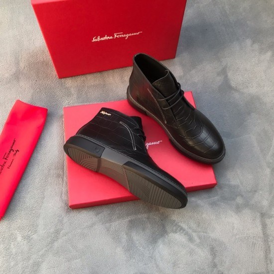 Ferragamo 2020 Mens Leather Boots