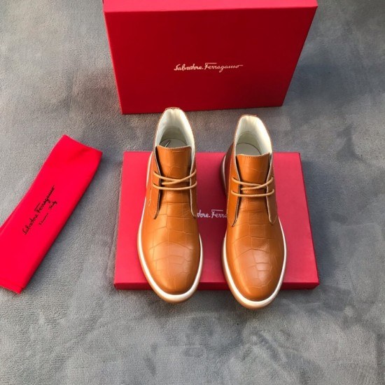 Ferragamo 2020 Mens Leather Boots