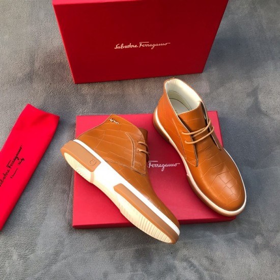 Ferragamo 2020 Mens Leather Boots