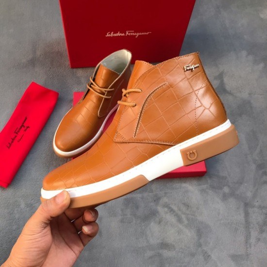 Ferragamo 2020 Mens Leather Boots