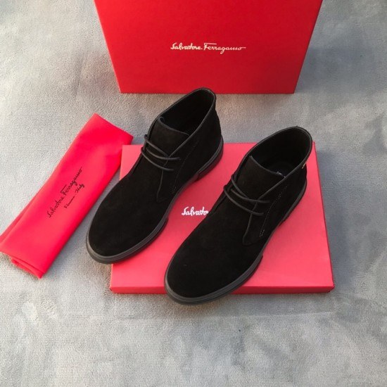 Ferragamo 2020 Mens Leather Boots