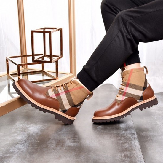Burberry 2020 Mens Leather Boots Sneakers