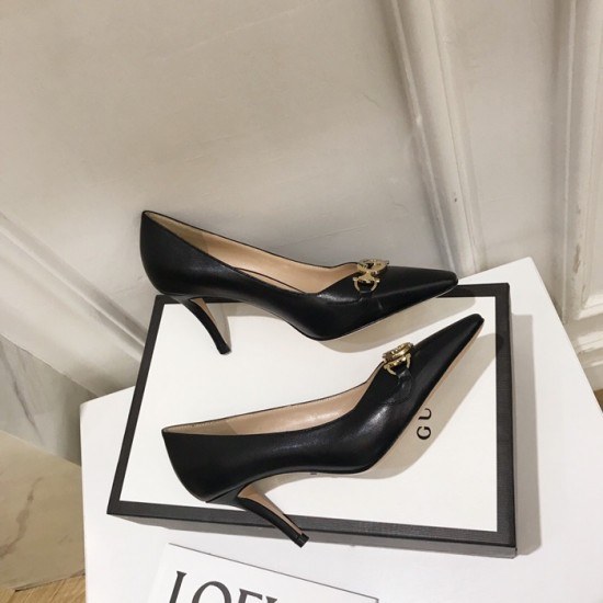 Gucci 2020 Ladies Leather Pumps High Heel