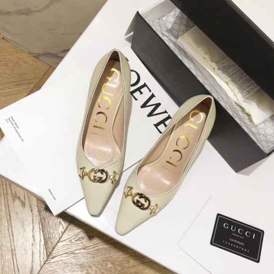Gucci 2020 Ladies Leather Pumps High Heel