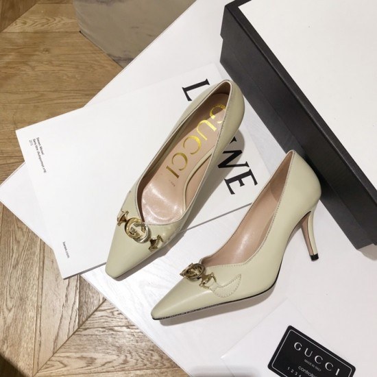 Gucci 2020 Ladies Leather Pumps High Heel
