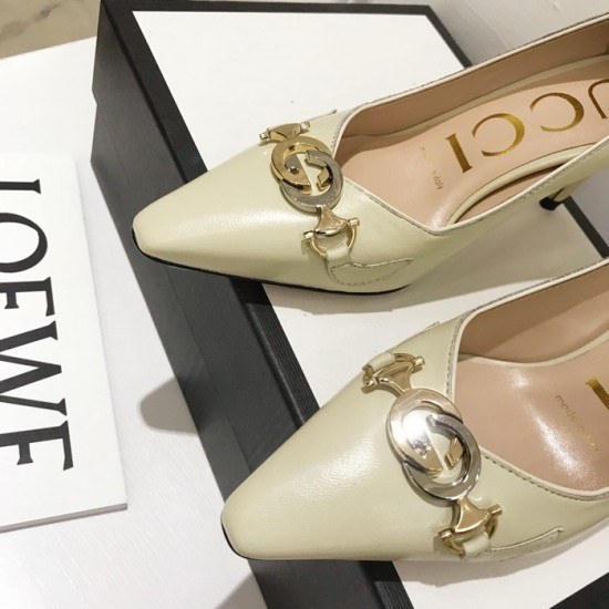 Gucci 2020 Ladies Leather Pumps High Heel