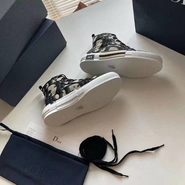 디올 2025 B23 자이언트 네이비컬러 오블리크 하이탑 슈즈 신발 스니커즈 운동화