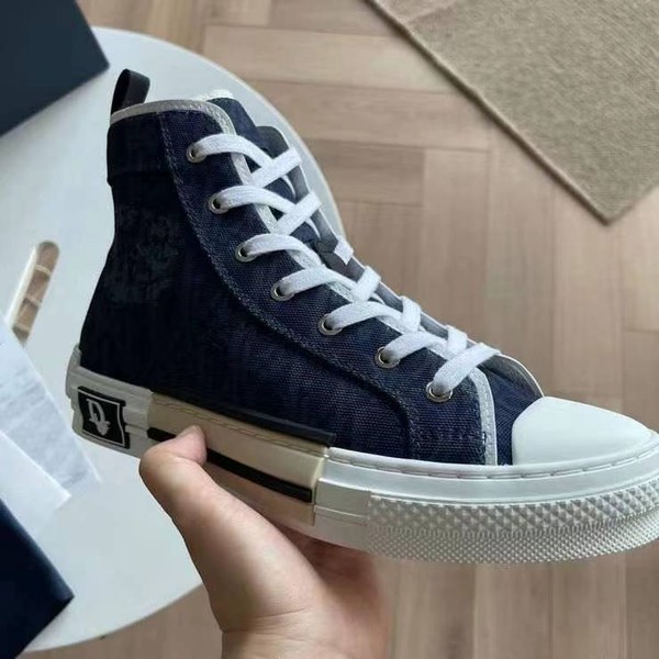 디올 2025 B23 데님 오블리크 하이탑 슈즈 신발 스니커즈 운동화