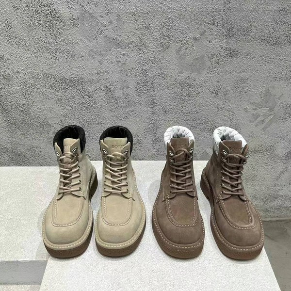 보테가베네타 2024 해독 레이스업 앵클 부츠 신발 스웨이드