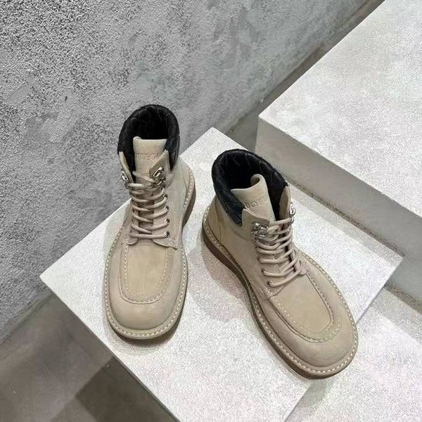 보테가베네타 2024 해독 레이스업 앵클 부츠 신발 스웨이드