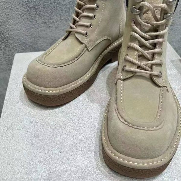 보테가베네타 2024 해독 레이스업 앵클 부츠 신발 스웨이드